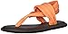Sanuk Women's Yoga Sling 2 Solid Vintage Flip-Flop, Papaya, 09 M US