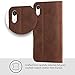 Snakehive Leather Wallet for iPhone XR - Real Leather Wallet Phone Case with Viewing Stand and Card Holder - Flip Folio Cover with Card Slots (Brown)