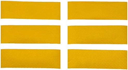 reflective tape Yellow in High Intensity grade-glass beads Acrylic tape Strips 5cmX15cm-(set of 6)Self-Adhesive Conspicuity Tape for truck,trailer,maibox,bicycle,backpack,helmut