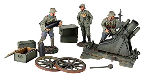 W. Britain 23083 1916-18 German 170 cm Minenwerfer with Three Infantry
