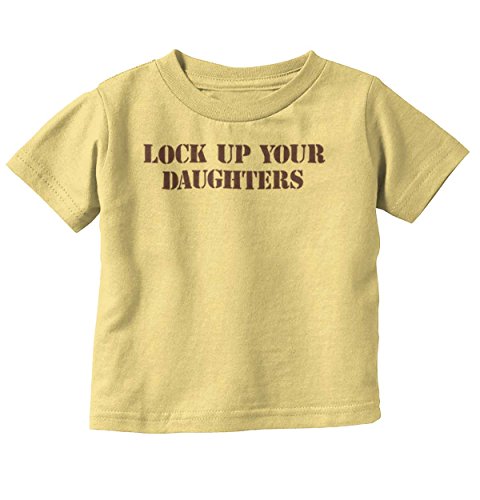 Brisco Brands Lock Up Daughters Cute Funny Handsome Son Infant Toddler T Shirt