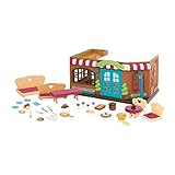 Li'l Woodzeez Animal Figurine Playset and Accessories - Pass-The-Pasta Restaurant - 45 Pieces