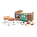 Li'l Woodzeez Animal Figurine Playset and Accessories - Pass-The-Pasta Restaurant - 45 Pieces