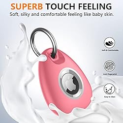 [2 Pack] AirTag Keychain Holder Case