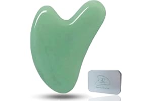 Ditind Gua Sha, Jade Stone Gua Sha Massage Tool, Guasha Tool for Face and Body Skin Massage. Gua Sha Set for Toxins Prevents Wrinkles for SPA Acupuncture, Therapy Trigger Point Treatment.