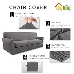 Easy-Going 2 Pieces Microfiber Stretch Sofa