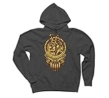 Steampunk 1852 Men's X-Large Charcoal Graphic Zip Hoodie - Design By Humans