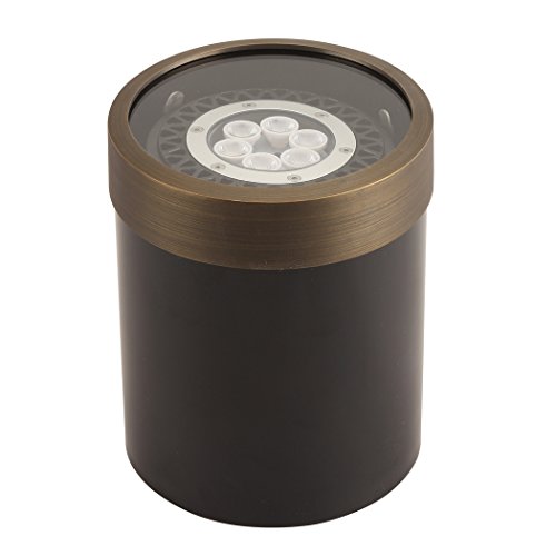 LFU Brass Constructed Well/In-Ground Light Available. Low Voltage. Antique Bronze Finished. (5, Augusta)
