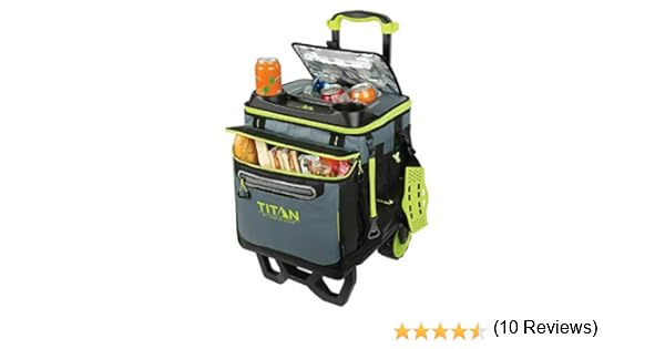 Titan - Nevera de 22,5 litros, con capacidad para 60 latas y carro ...
