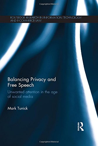 Download Balancing Privacy and Free Speech: Unwanted Attention in the Age of Social Media (Routledge Research in Information Technology and E-Commerce Law) Download Balancing Privacy and Free Speech: Unwanted Attention in the Age of Social Media (Routledge Research in Information Technology and E-Commerce Law)