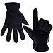OZERO Winter Gloves for Men Women: -20F Deerskin Waterproof Windproof Leather Polar Fleece Cotton Warm Thermal Insulated Womens Mens Gloves Winter Work Running in Cold Weather-XL Denim Black