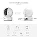 EZVIZ Security Camera 1080P, IP Dome Pan/Tilt Surveillance, Night Vision, Auto Motion Tracking, Pet Baby Monitor, Two Way Audio, Compatible with Alexa and Google(CTQ6C-WH)