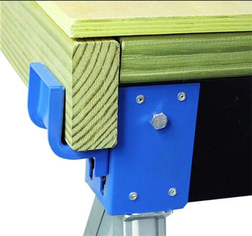 KASTFORCE KF3003 Folding Sawhorse Jobsite Table 1100lbs Capacity 2 Position Timber Holding