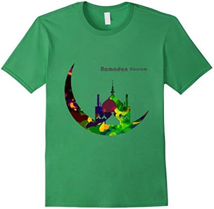 Mens Ramadan Kareem / Mubarak Islamic Gift T-Shirt Medium Grass