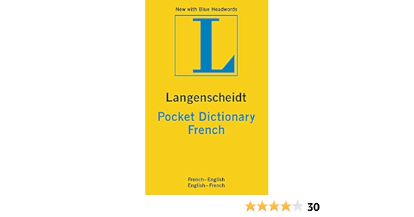 Langenscheidt Pocket Dictionary French Langenscheidt Pocket Dictionaries Langenscheidt 9783468981340 Amazon Com Books