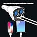 2 Sockets 12V/24V Cigarette Lighter Splitter, 3.4A Dual USB Car Charger Adapter with Voltage Display (White)