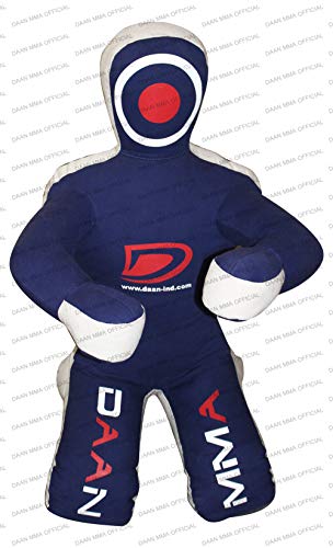 DAAN MMA Grappling Dummy - Judo Punching Bag, Unfilled - Sitting Position Hands Front - Brazilian JIU Jitsu Submission Grappling Dummy Sitting Dummy Wrestling (Blue, 70" Up to 121 lb - Unfilled) - Thumbnail 5