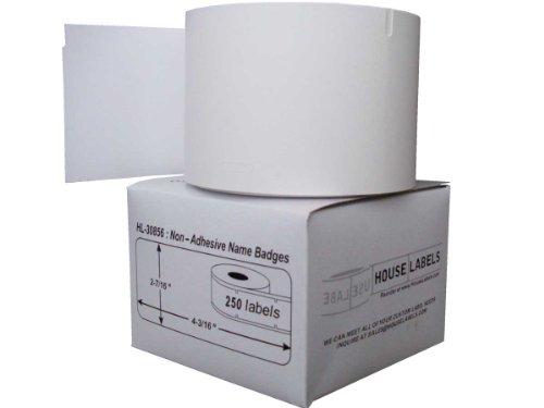 Houselabels HL-30856 Dymo-Compatible Non-Adhesive Name Badges, 250 Badges per Roll - Thumbnail 3