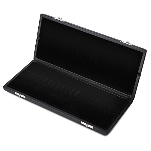 10/12/20pcs Oboe Reed Case Wooden + PU Leather Reed Storage Case Holder Box for Oboe(#3 20 Reeds Case)