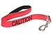 Caution Red Color Coded 2 4 6 Foot Padded Dog Leash (Do Not Approach) Prevents Accidents by Warning Others of Your Dog in Advance (Short 2 Foot Leash)