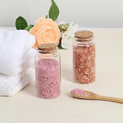 Miukada Small Glass Jars with Cork Lids 120