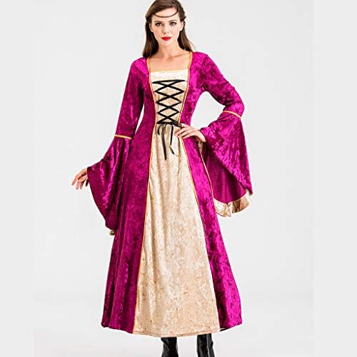 中世プリンセス B07yg9xv4j レディース 洋服 メイド 衣装 きれいめ ワンピース レトロ ロリータ ロリータ ドレス ドレス ロングドレス ドレス 貴族風 お姫様 エレガント ドレス 中世 プリンセス レトロ 宮廷服 ステージ衣装 ロングドレス舞台 ドレス 演劇 ステージ衣装