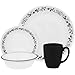 Corelle Livingware 16 piece Dinnerware Set, Service for 4, Garden Getaway