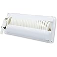T-H Marine Pressure Wash Hose Station - 25' Coiled Hose, 5' Supply Hose, Brass Fittings, Mountable Holder, Marine Cleaning and Outdoor Storage, White