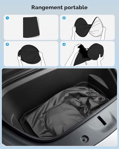 8 Pieces Sunshade for Tesla Model 3, Front and Rear Privacy Shades, Privacy Cover, Sun Shades, Thermally Insulated Accessories Model 3