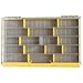 Plano EDGE 3700 Premium Thin Tackle Utility Box, Clear and Yellow, Waterproof and Rust-Resistant Bait and Tackle Box Storage Organization