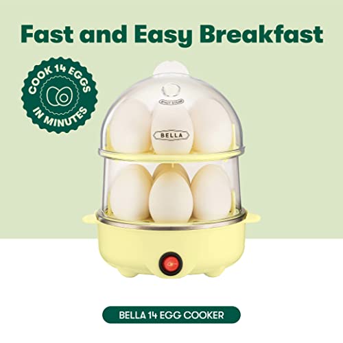 BELLA Rapid Electric Egg Cooker and Poacher with Auto Shut Off for