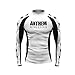 Anthem Athletics HYPERWHITE Ranked Competition Rash Guard Compression Shirt - BJJ (IBJJF Approved) & MMA
