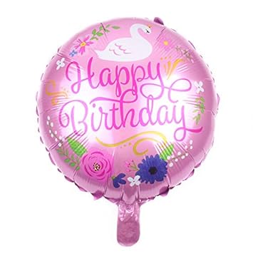 Buy 18inch Happy Birthday Round Foil Ballon Party Helium Balloon
