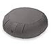 Node Fitness Organic Cotton 15″ Round Meditation Cushion – Graythumb 1