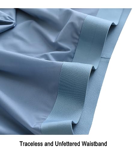 Zingther Traceless Breathable Ice Silk Cool Underwear Trunks Pack of 4 for Men and Big Boys