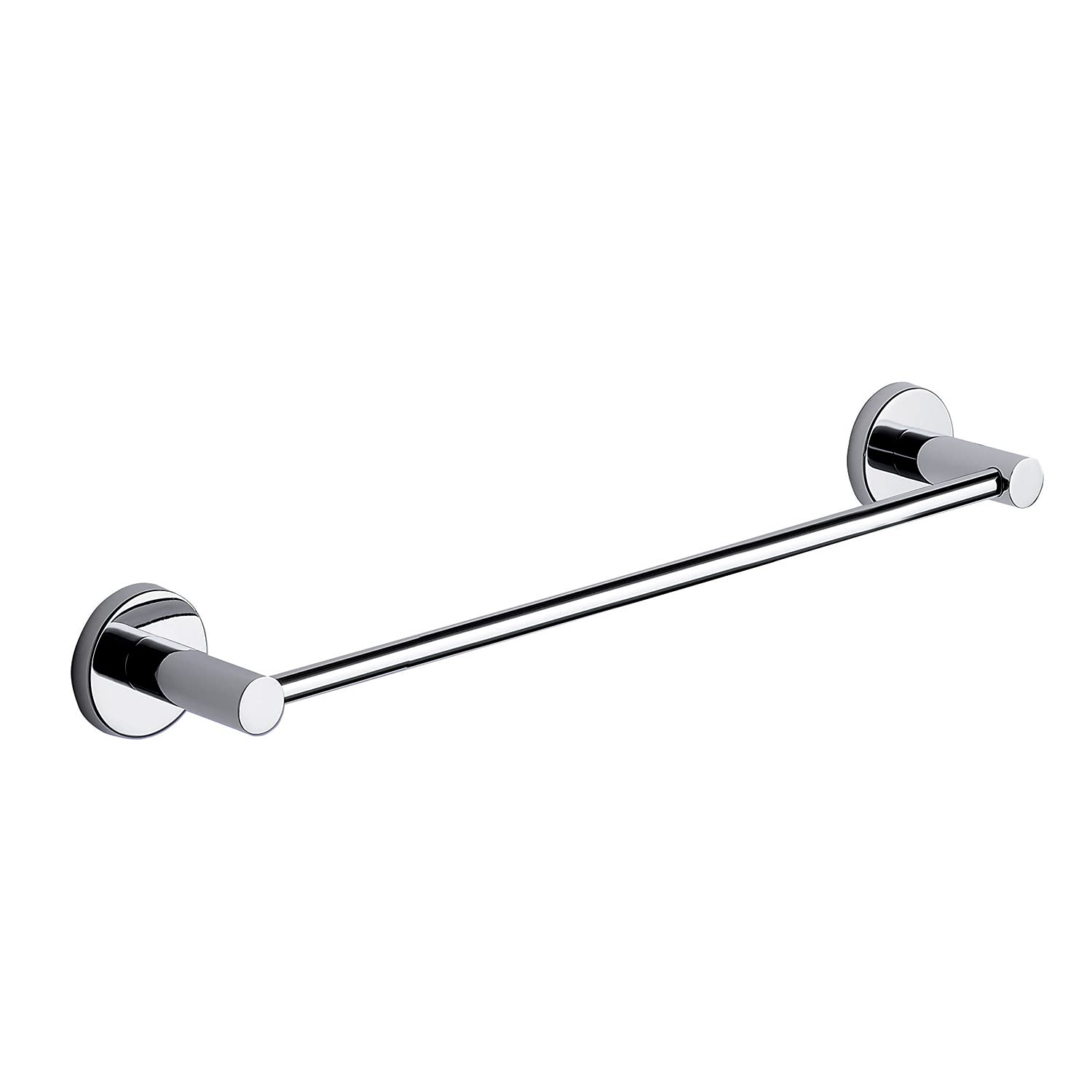 Gedy G-Giacarta, 35 cm Towel with Chrome Finish, Stainless Steel Towel Rail with Satin-Finish Glass Containers, 10 Year Warranty, Design: R&S, 35 cm