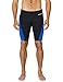 baleaf Men's Swimsuit Swim Jammers Athletic Training Swimwear Durable Team Lap Swimming Racing Competition Black/Blue Medium