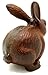 Chalily Lucky Rabbit Figurine Cast Iron Decorative Statue | Great for use as a Paperweight, Doorstop, or Decorative Figurine for Your Garden