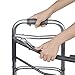 EVA Medical Travel Folding Walker with Wheels and Detachable Legs (Fits medium/large suitcases)