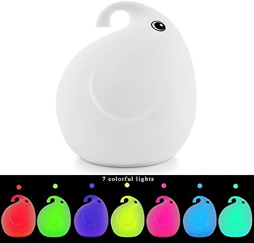 Baby Night Light Nursery Lamp - Portable LED Soft Touch Safe For Kids - USB Rechargeable 40 Hours On a Single Charge