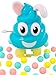 Bunny Rabbit Poop Emoji Pooper Candy Dispenser, 0.52 oz, Pack of 3