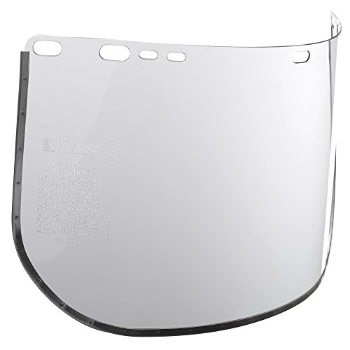 Jackson SafetyFace Shield Window for Jackson Safety Headgear, 8" x 15.5" x 0.04", Aluminum Bound Polycarbonate, Clear (Case of 25), 29096