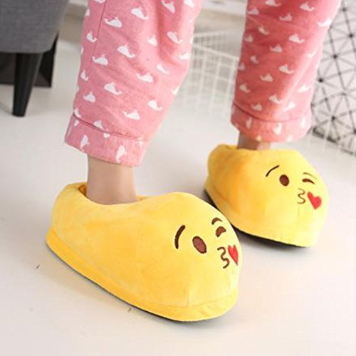 Xiujanet Emoji Cute Cartoon Slippers Warm Stuffed Funny Slippers Household Indoor for Women and Men (poop)