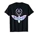 Moth And Crescent Moon T-Shirt, Witchy Pastel Goth Shirt