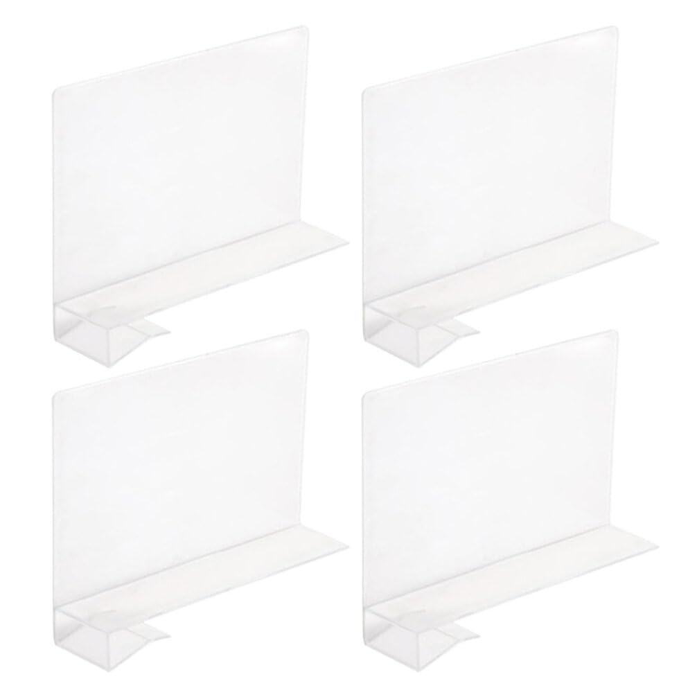 Cabilock Closet Wardrobe Dividers for Clothes 4pcs Plastic Bookshelf Separators