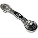 Best Magnetic Stainless Steel Measuring Metal Double Sided Spoons Set of 5 Nesting Tablespoons for Measure Dry and Liquid Ingredients for Home and Kitchen Scale