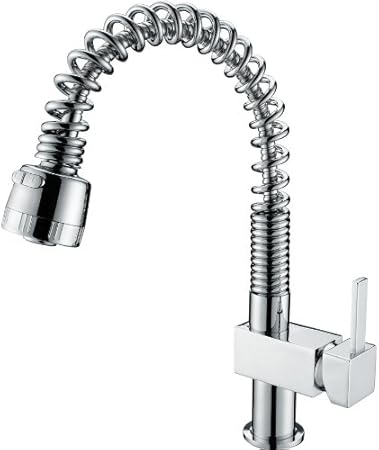 Auralum 360° Nickel gebürsteter Chrom Küchenarmatur Spültischarmaturen