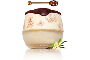 SIGAITWAX Clouds Bee Propolis Vanilla Lip Balm – Hydrating & Moisturizing Overnight Lip Sleeping Mask, Exfoliating Lip Treatment with Bee Extracts, Natural Care for Dry Lips, Honey Pot Design