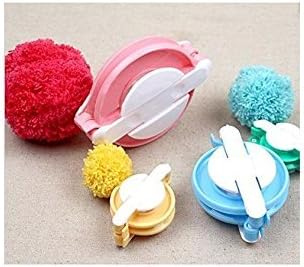 Patossin Pompom Maker Fluff Ball Weaver DIY Knitting Craft Tool Kit for DIY Pompom Kit Fluff Ball Weaver Maker Maker for Your Child and You,4 Sizes (Small to Large)