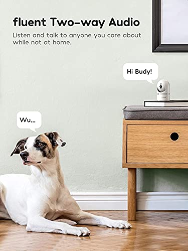Winees Baby Kamera, 1080P WLAN Überwachungskamera Innen ip Haustier Kamera mit Zwei-Wege-Audio und Nachtsicht, uberwachungskamera Uterstützt Bewegungserkennung, App Kontrolle mit Alexa, Google Home